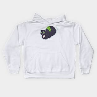 Catbread: Chocolate (Black & white, D variant) Kids Hoodie